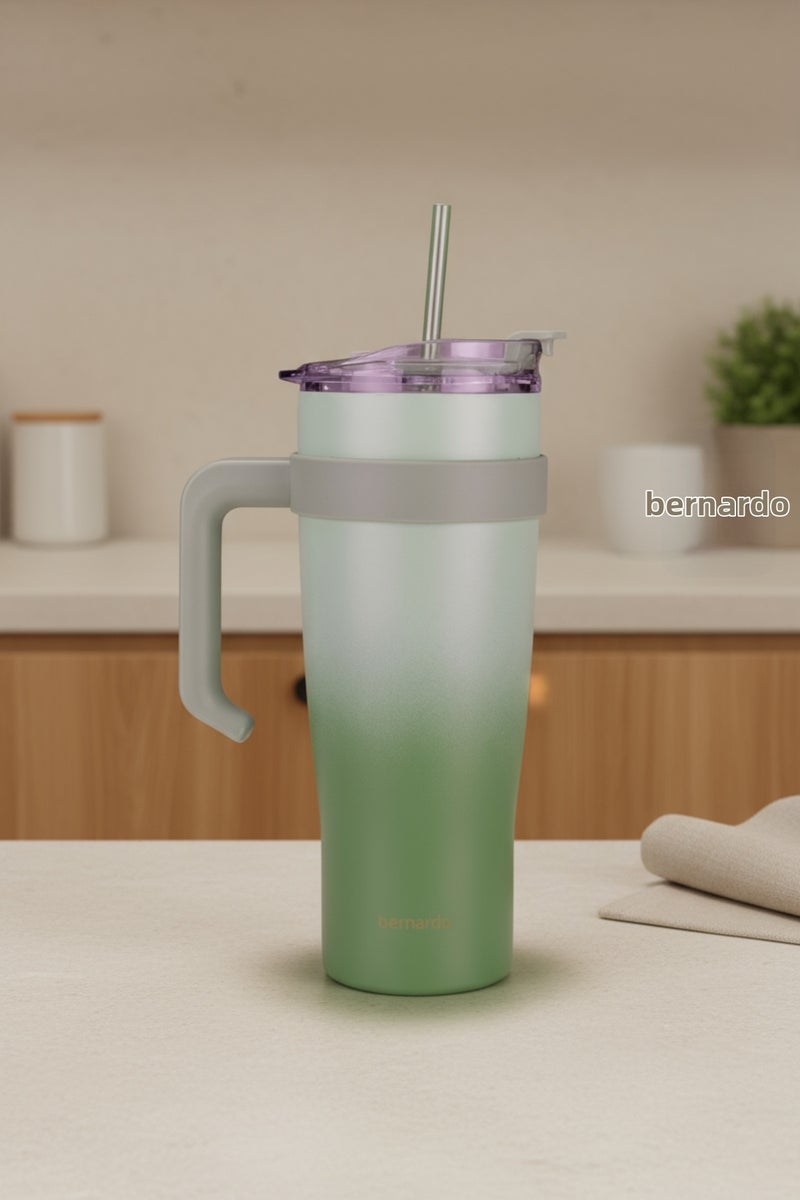 Bernardo Alto Thermos Cup with Straw Green 1000ml (Made in Turkey) - Image 4
